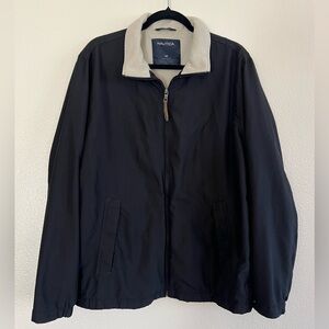 Nautica Men's Black/Cream Lightweight Jacket